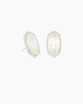 Ellie Silver Ivory MOP Kendra Scott Stud Earrings
