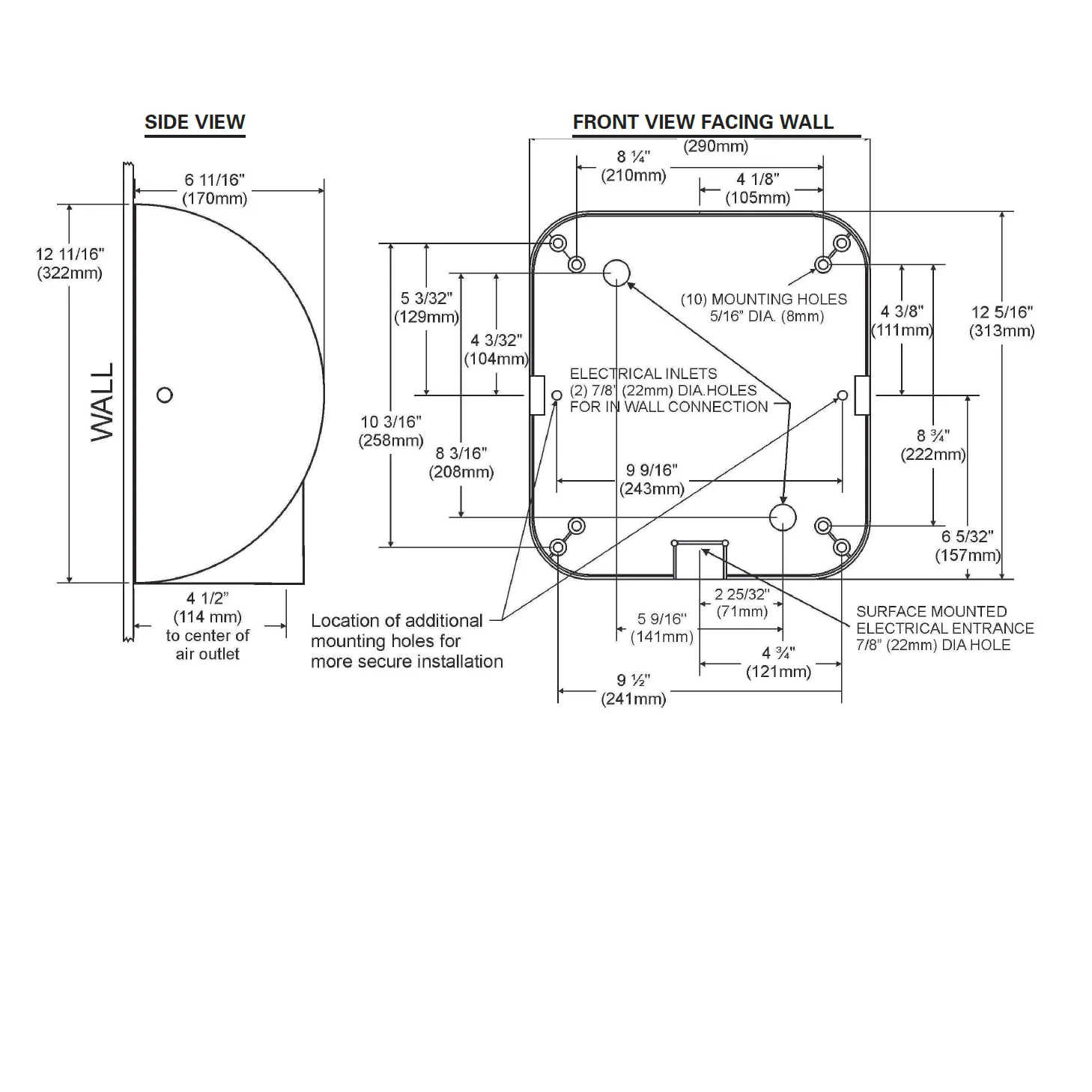 Excel XL-BW-ECO XLERATOReco REPLACEMENT MOTOR (110V/120V) - Part Ref. XL 9 / Stock# 56