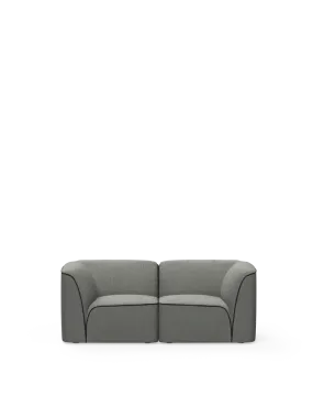 Flora 2 -  Seater Dark Grey