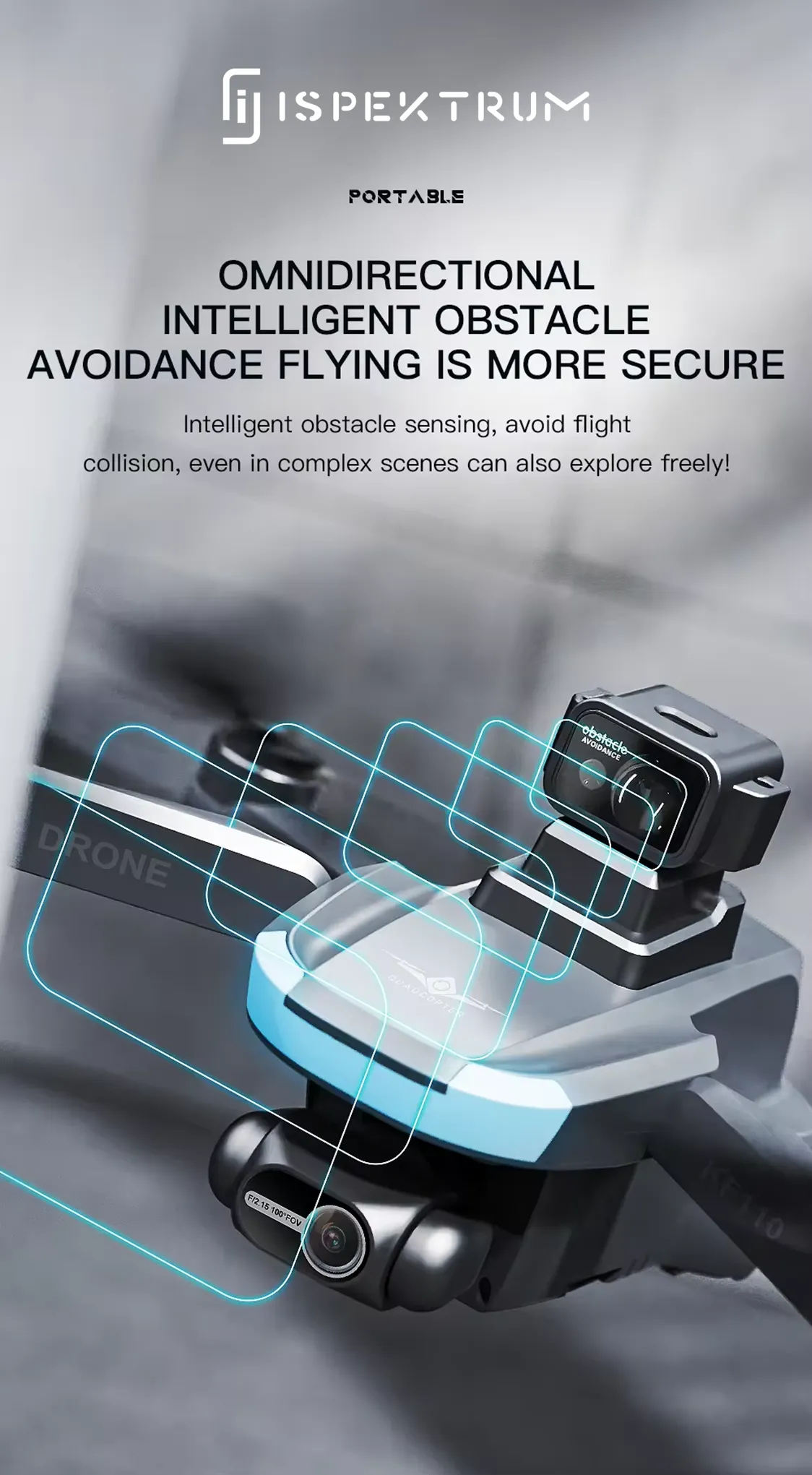 FlyBot ISKF110 4K Drone | 2-Axis Gimbal