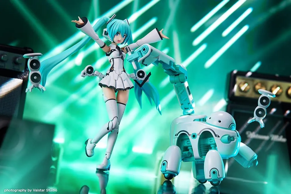 Frame Arms Girl FRAME MUSIC GIRL HATSUNE MIKU [MARUTTOYS Ver.] with TAMOTU [MIKU Ver.] Plastic Model