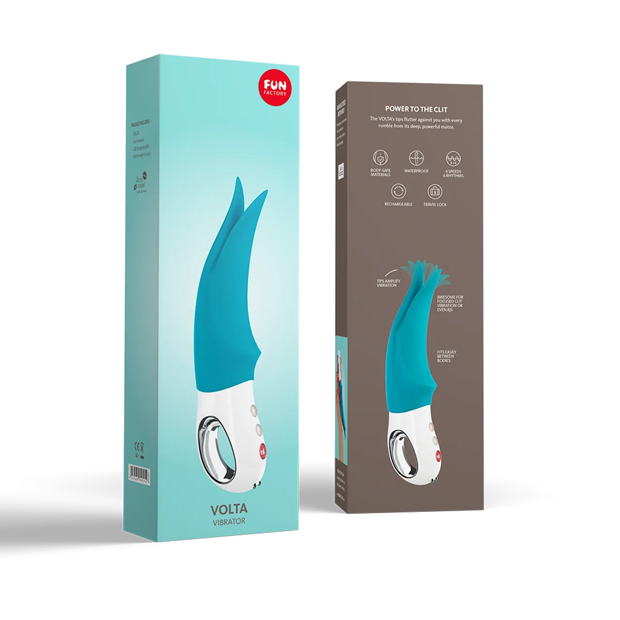 Fun Factory VOLTA Powerful Clitoral Vibrator with free toy bag!