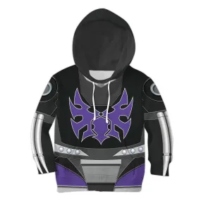 Gearhomie Black Hot Rodimus Kid Costume Cosplay Hoodie Sweatshirt T-Shirt