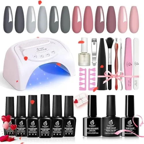 Gel Nail Polish Kit   Lamp