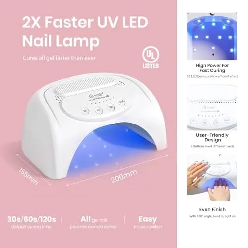 Gel Nail Polish Kit   Lamp