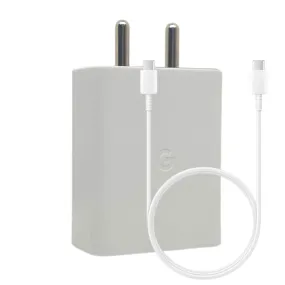 Google Pixel 8 30W USB-C Power Adapter with Type-C to C Cable for Google Pixel Mobile Charger (White)