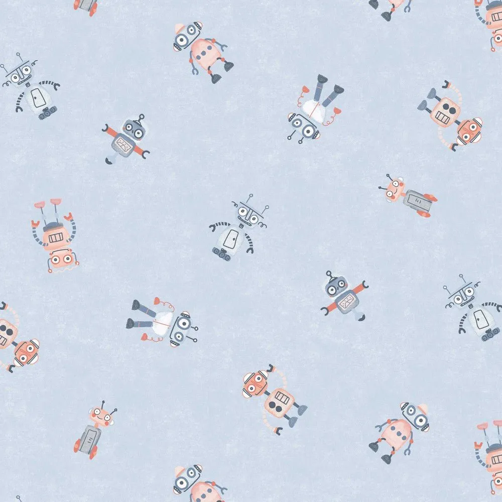 GOTS Organic Cotton Jersey - Robots