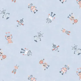 GOTS Organic Cotton Jersey - Robots