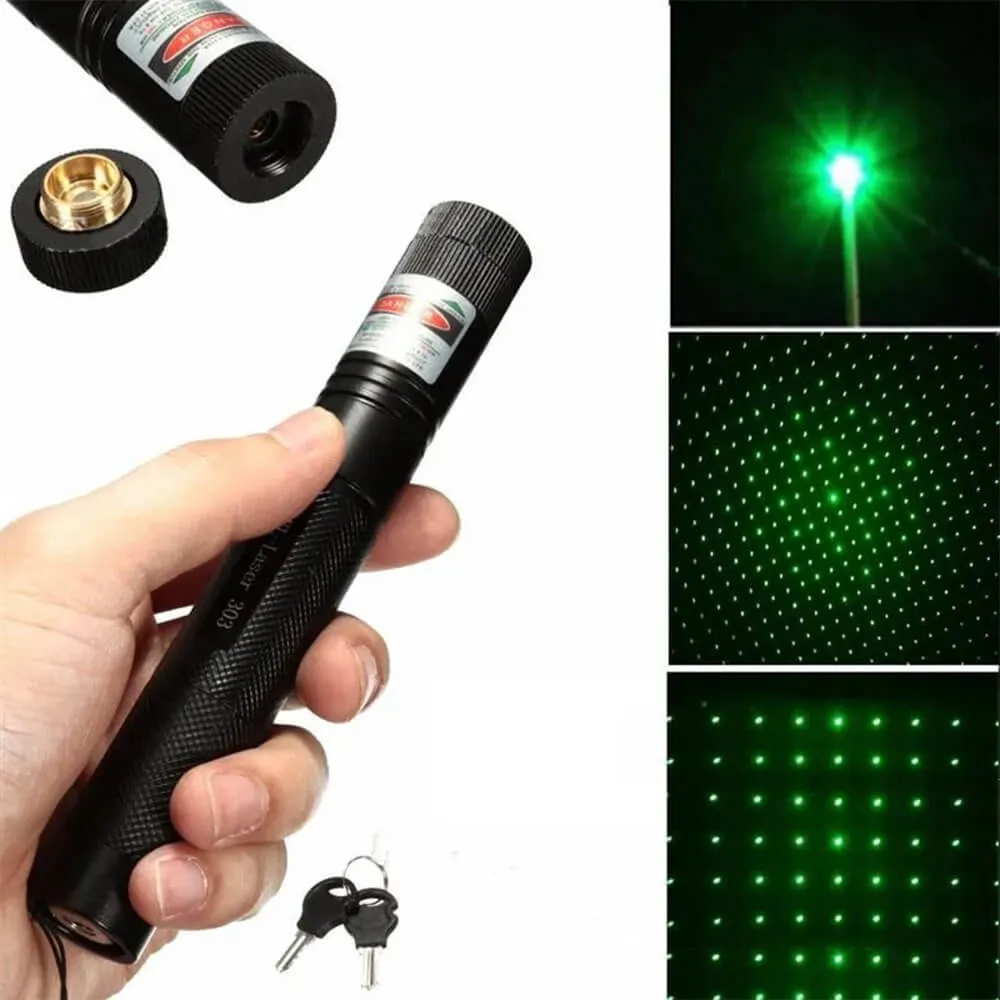 GREEN HEAVY RECHARGEABLE LAZER POINTER