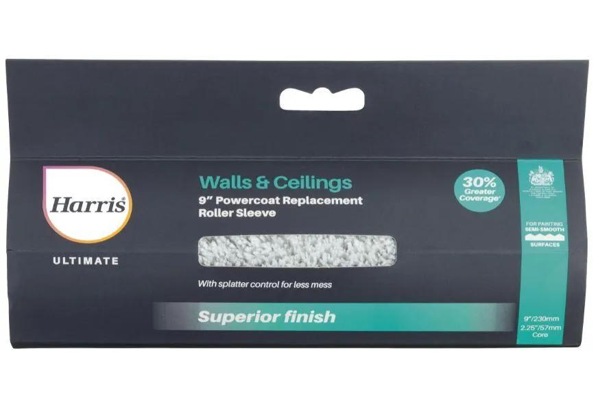 Harris Ultimate Walls & Ceilings Powercoat Replacement Roller Sleeve 9in