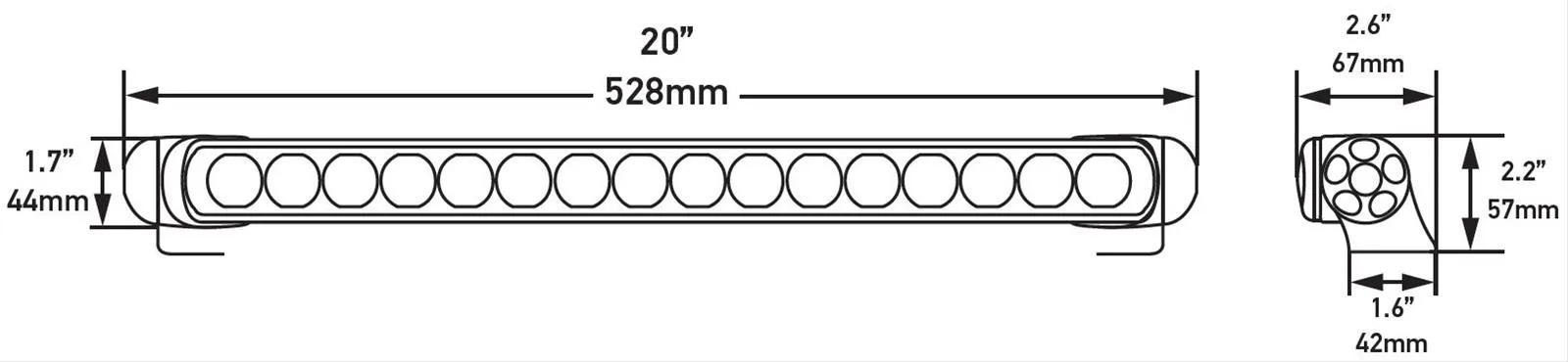 Hella LED 470 Light Bars 958130112