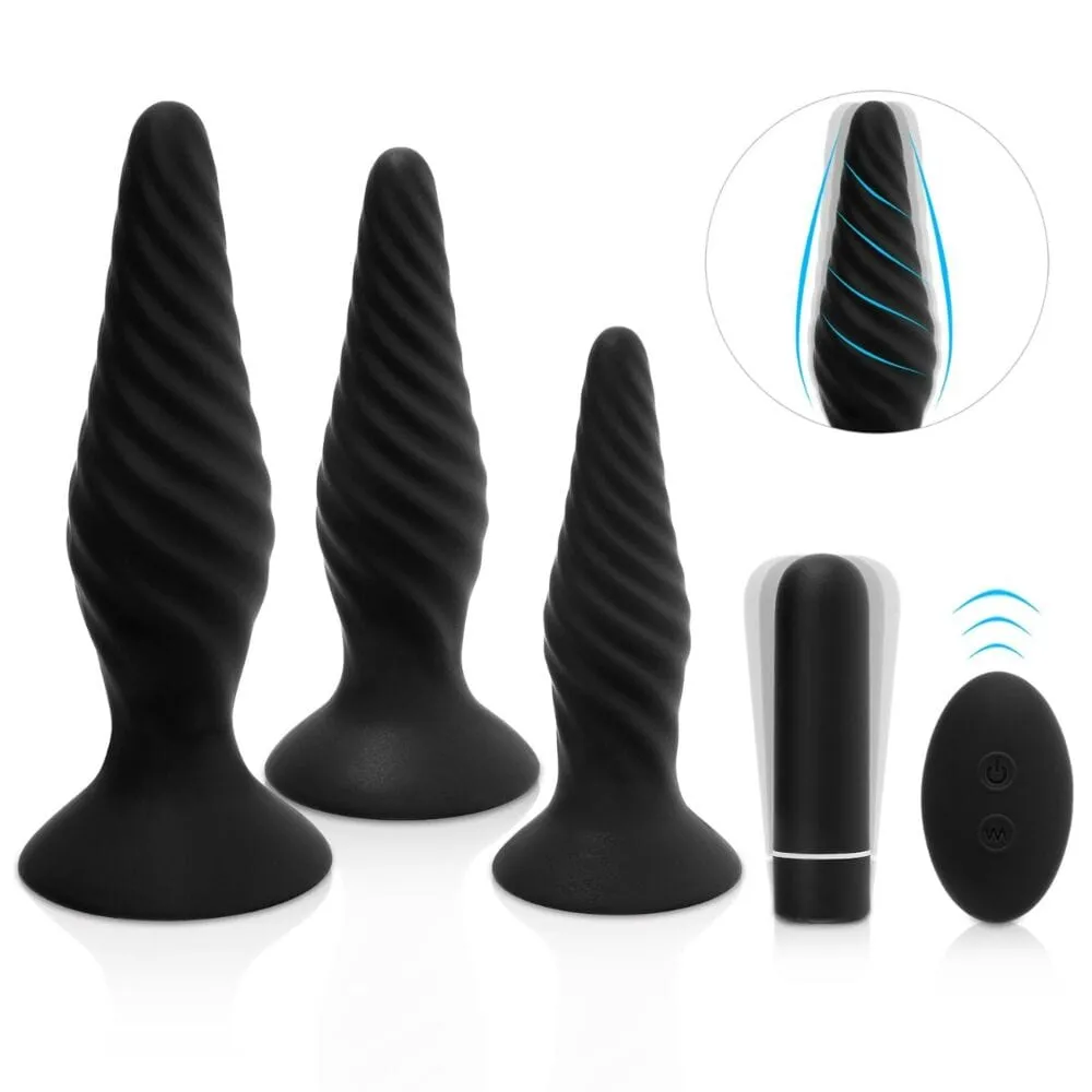 Honey Play Box Idris Remote Control Vibrating Anal Plug Set