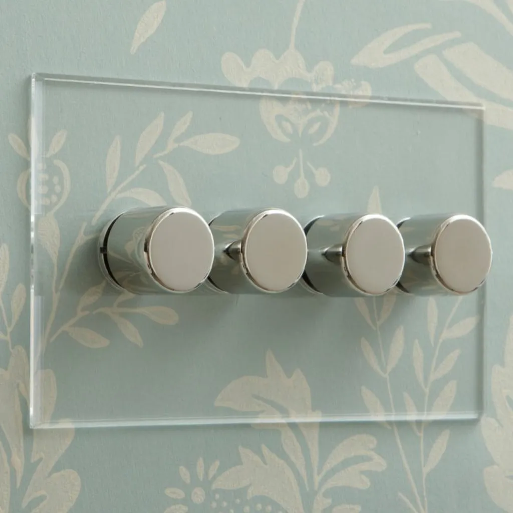 Invisible Plate Rotary Dimmers by Forbes & Lomax