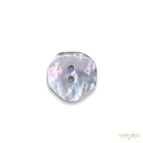 Irregular Two-hole Akoya Mop Button 846 - Gafforelli Srl