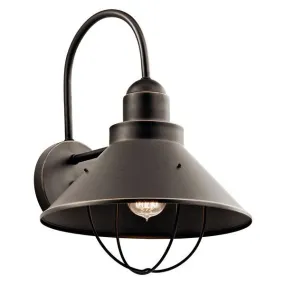 Kichler 9142NI Seaside™16.5" 1 Light Outdoor Wall Light Black