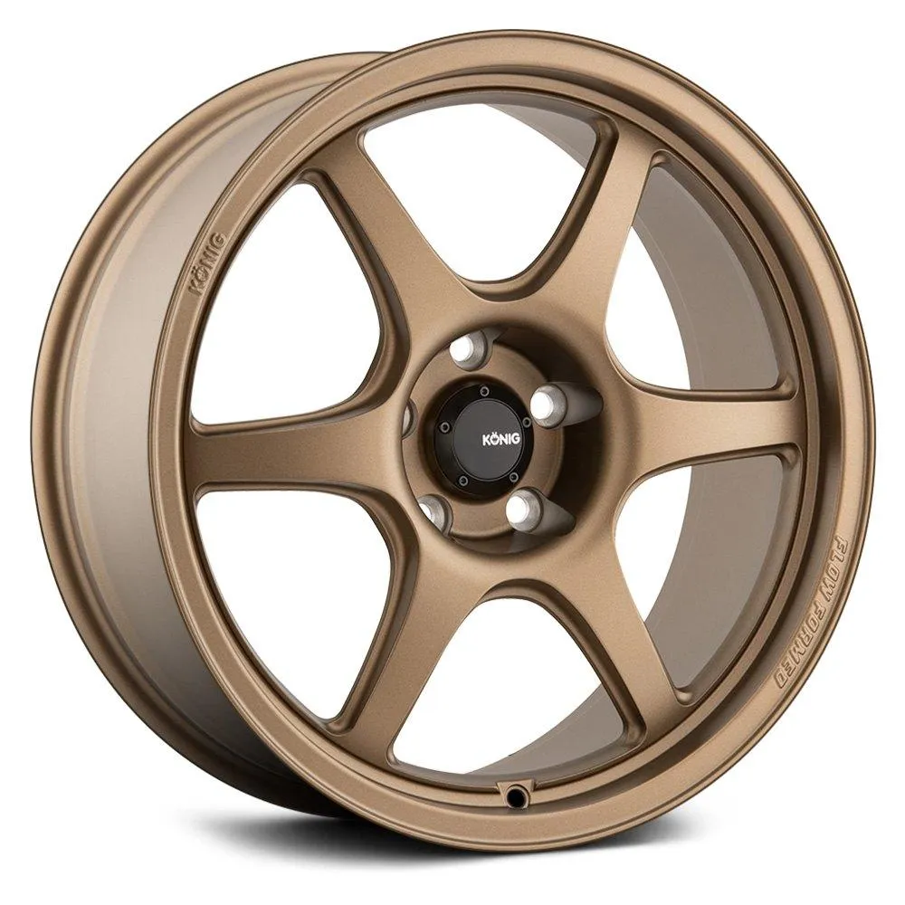 Konig Hexaform Wheels (15x8 4X100 ET 25) Matte Bronze or Matte Black
