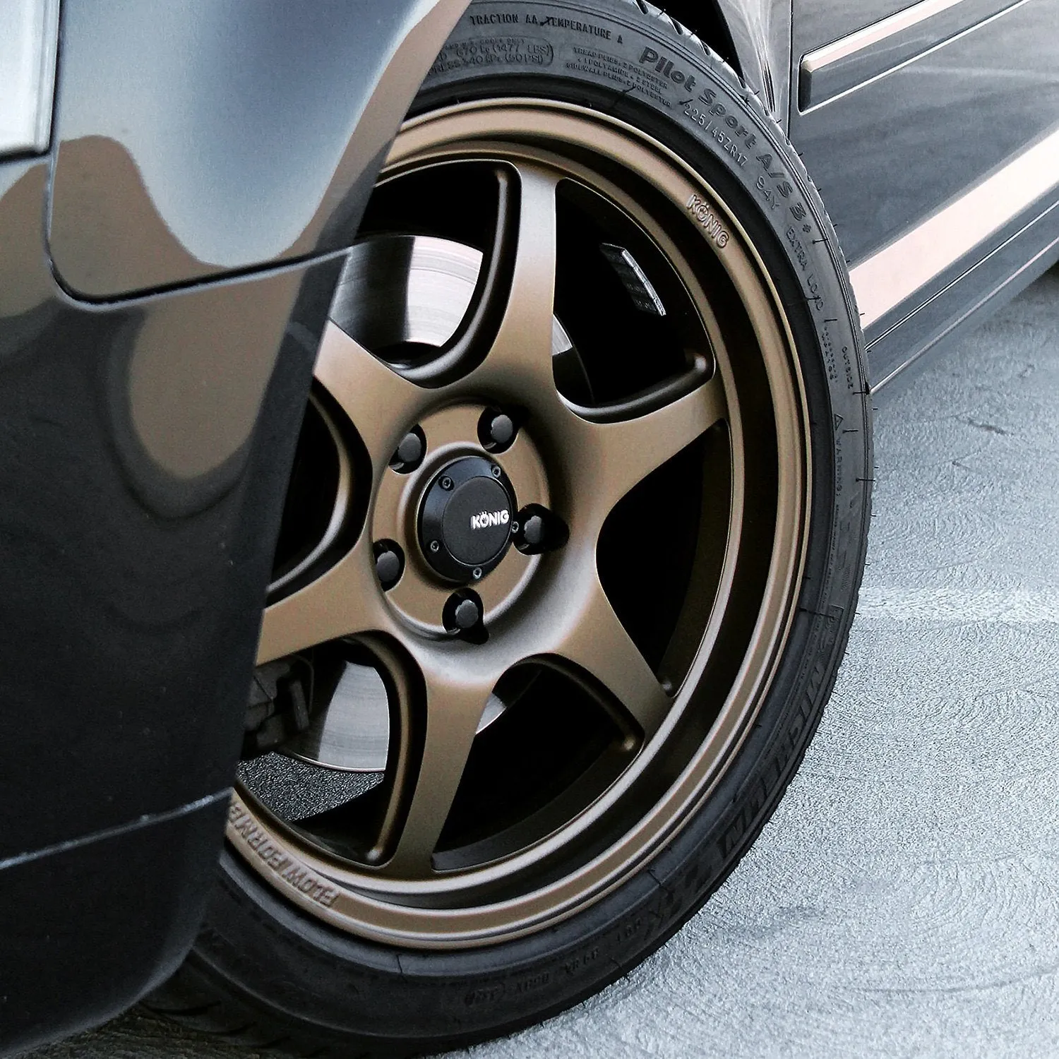 Konig Hexaform Wheels (17x8 5x100 ET 40) Matte Bronze or Matte Black