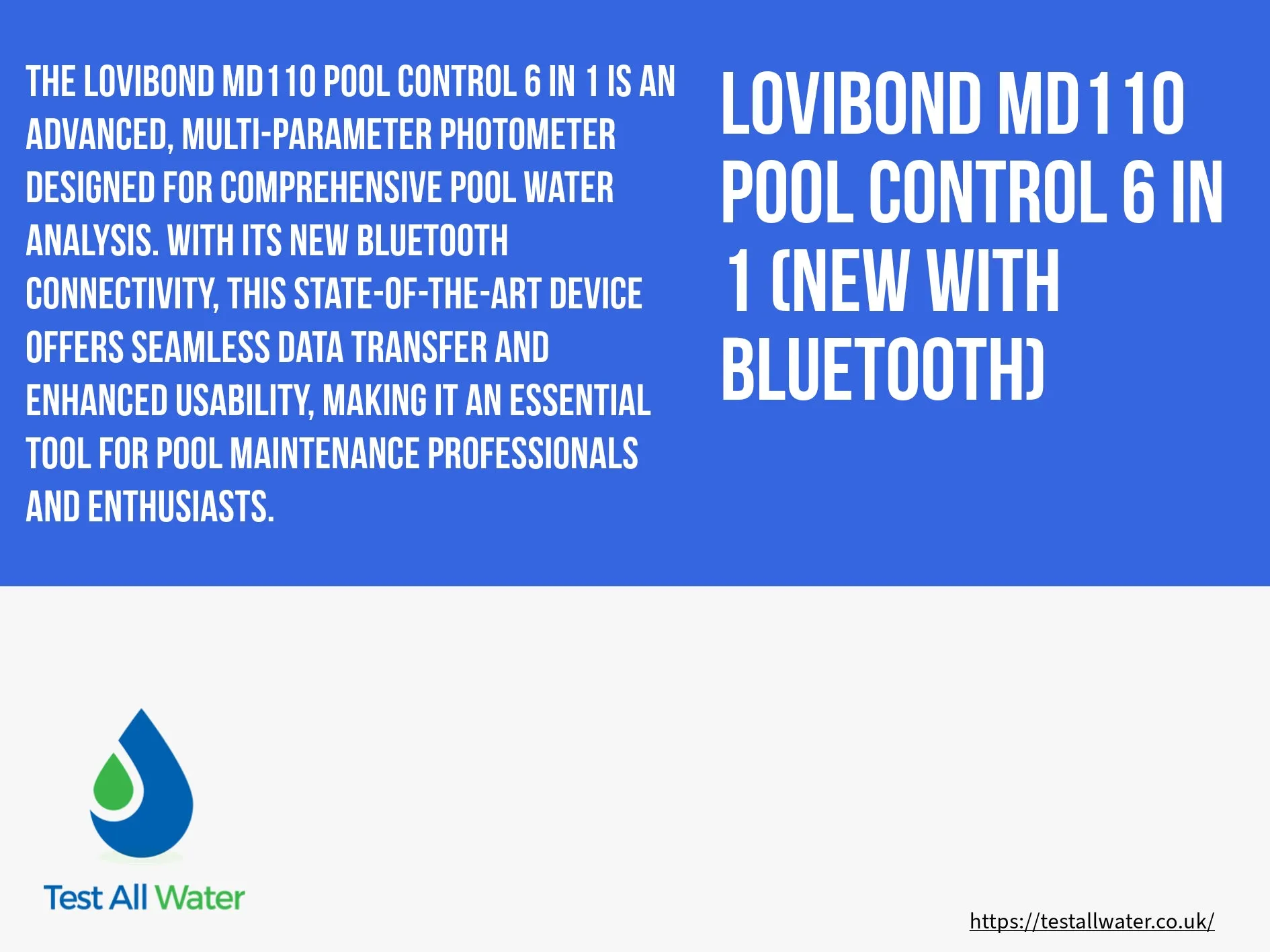 Lovibond MD110 Pool Control 6 in 1 Photometer