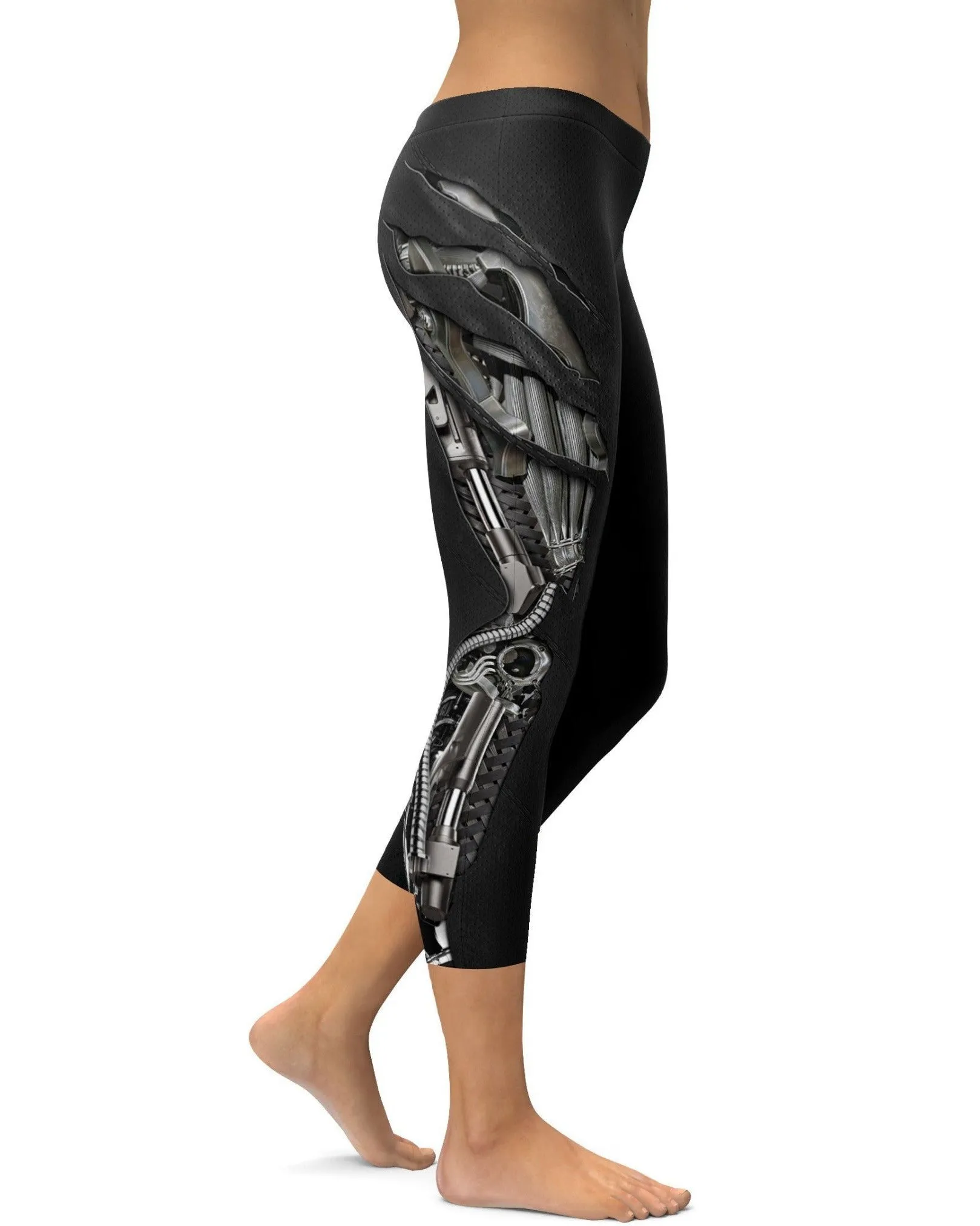 Mechanic Ripped Carbon Capris