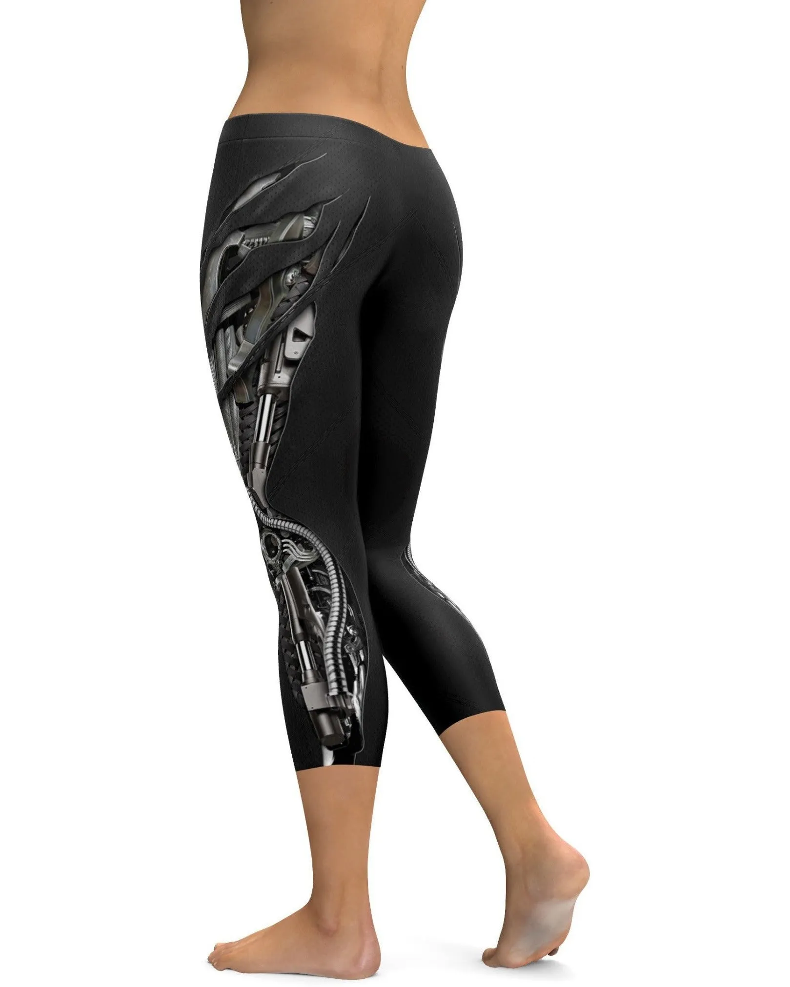 Mechanic Ripped Carbon Capris