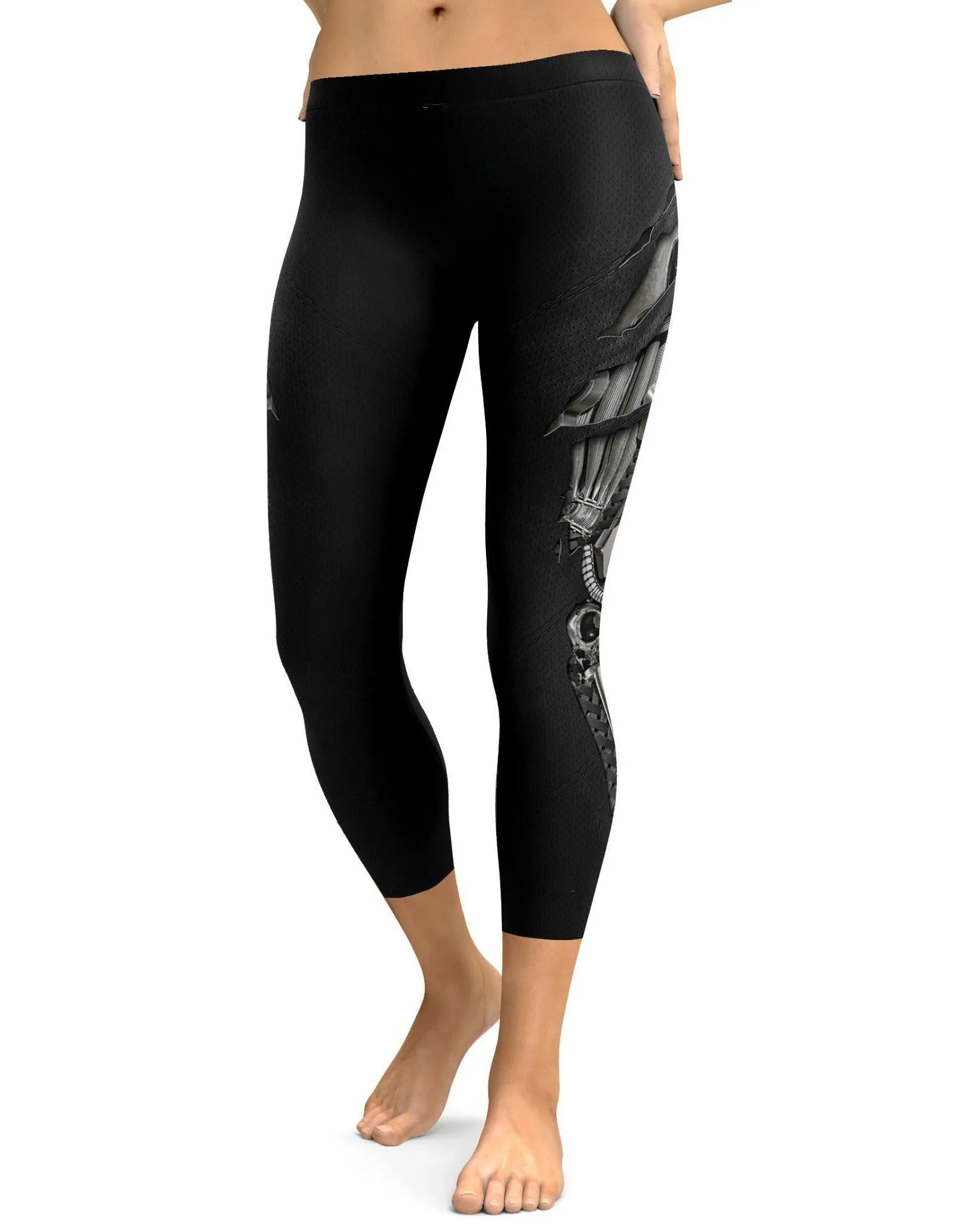 Mechanic Ripped Carbon Capris