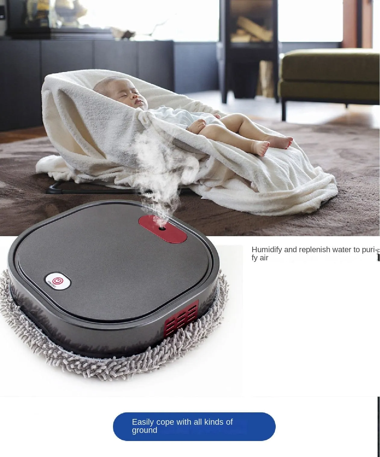 MopBot- Household Mopping Robot Cleaner