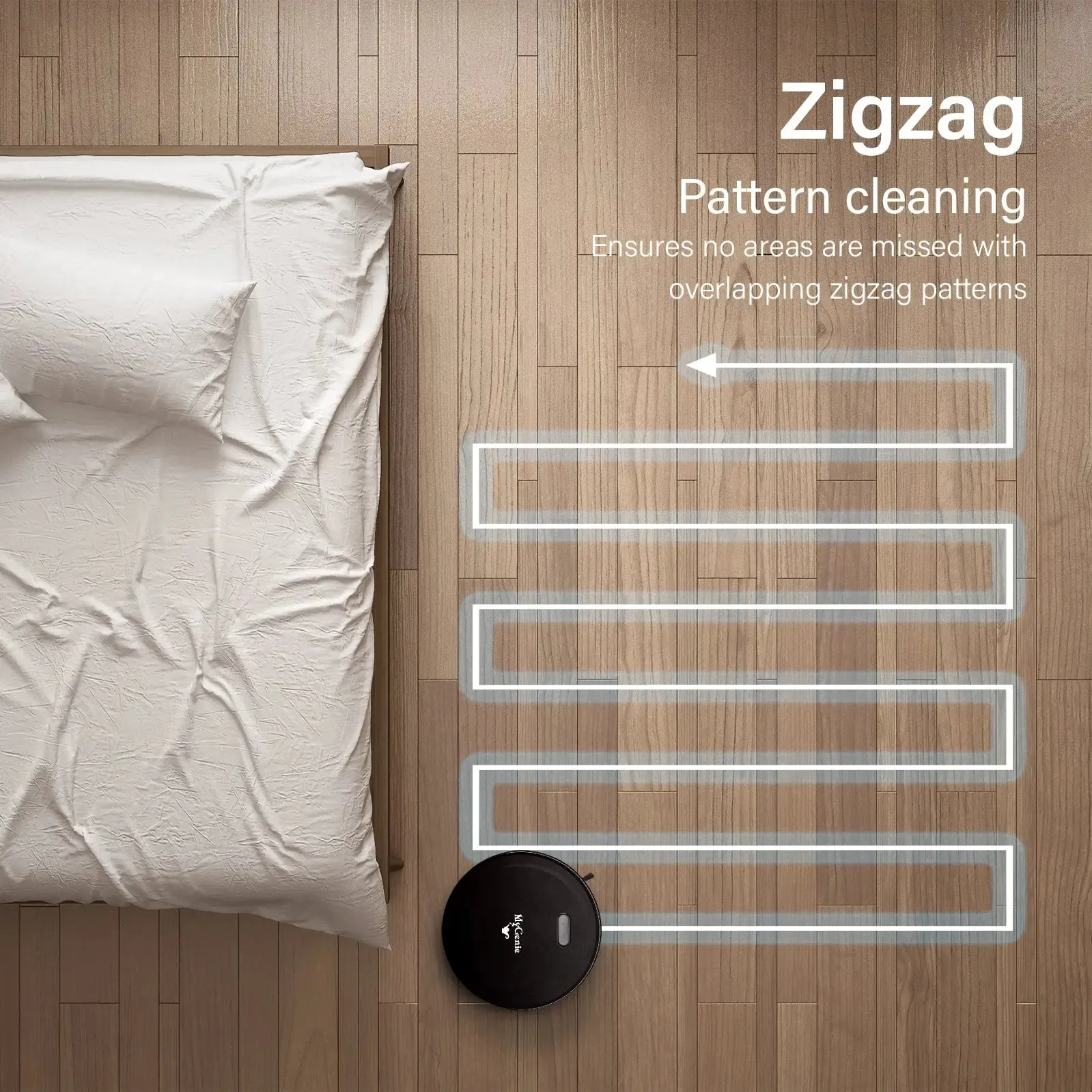 Mygenie smart robotic vacuum cleaner app controlled carpet floors auto robot