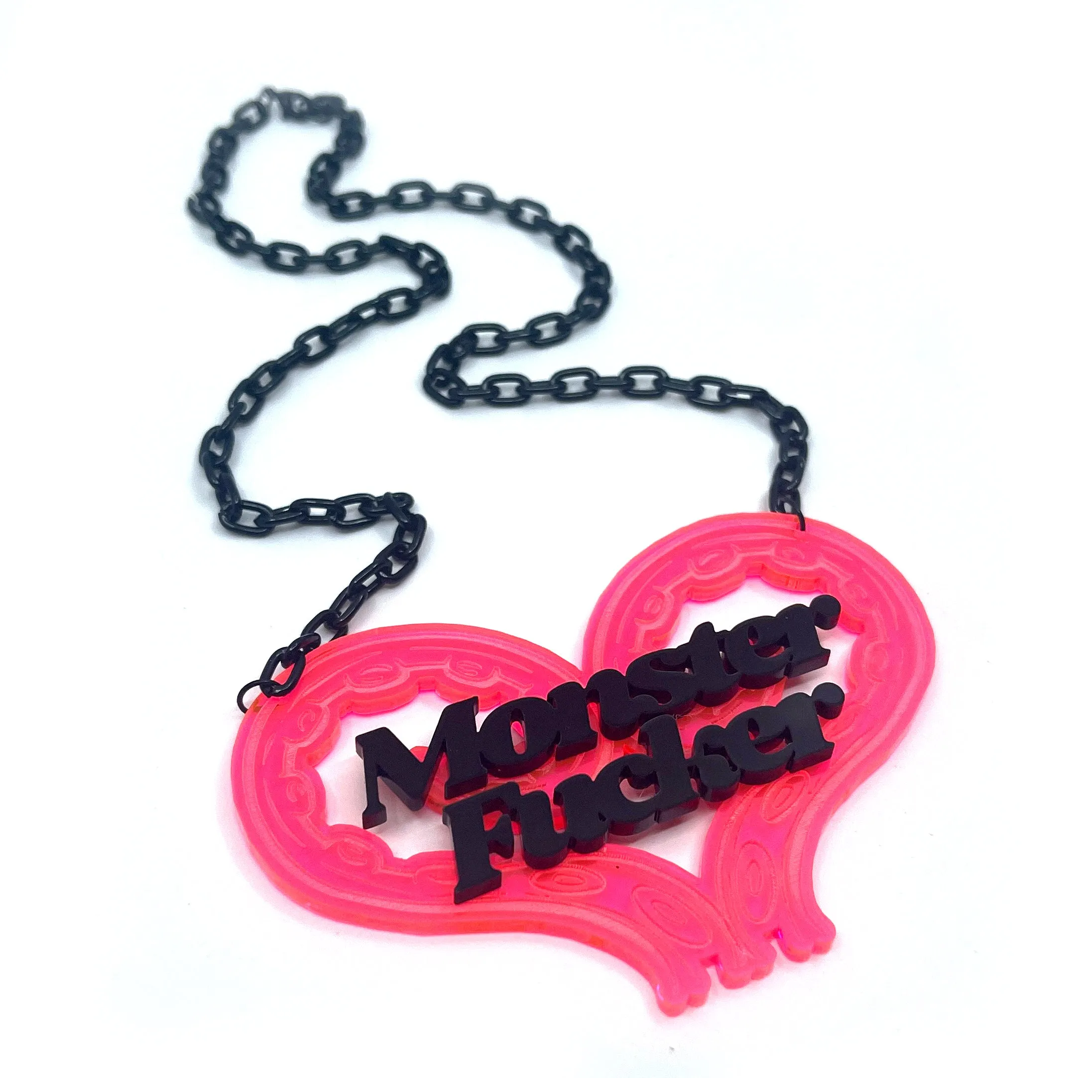 Neon Tentacle Monster Fucker Statement Necklace