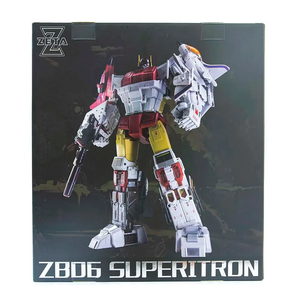 New Transformation Toys Robot Zeta Toys ZB-06 Superion Superitron Animation color Metallic Paint Gift box Version Action Figure