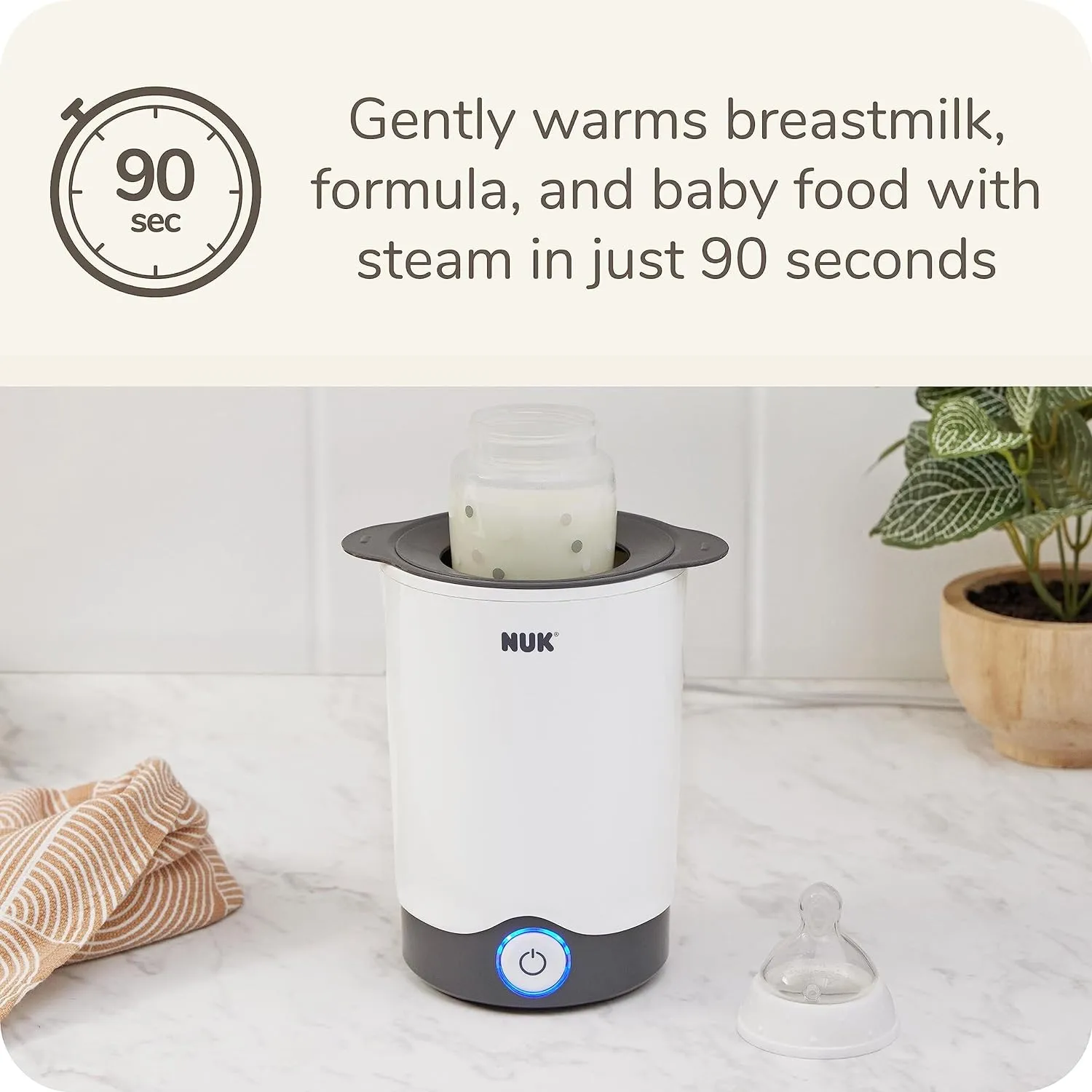 NUK Smooth Flow Pro Anti-Colic Baby Bottles, Bottle Warmer & Accessories 20 Piece Gift Set