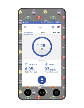 Omnipod DASH Cover (Robots)
