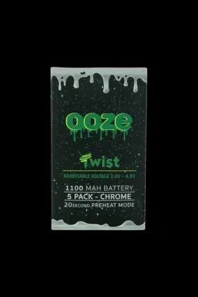 Ooze 1100 Twist Battery - 5 Pack