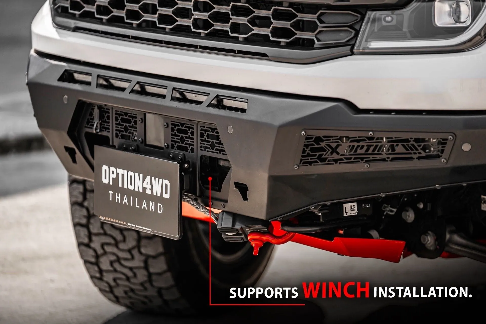 OPTION4WD - NEXT-GEN RAPTOR OP-X FRONT WINCH BAR