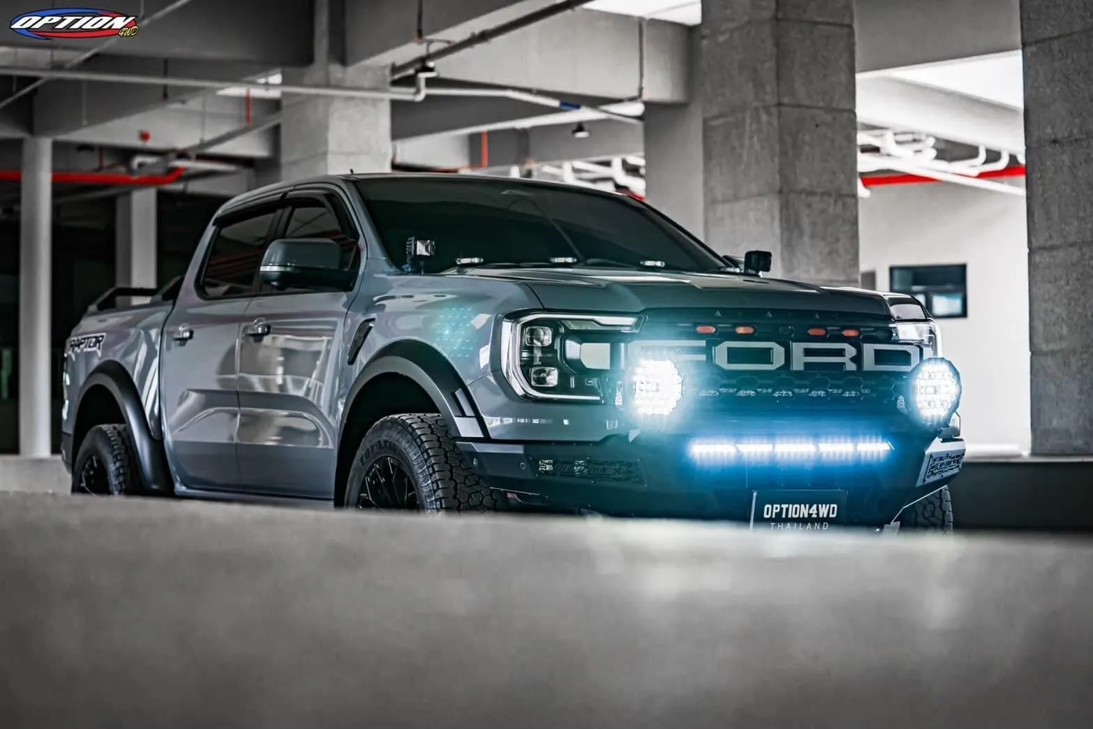 OPTION4WD - NEXT-GEN RAPTOR OP-X FRONT WINCH BAR