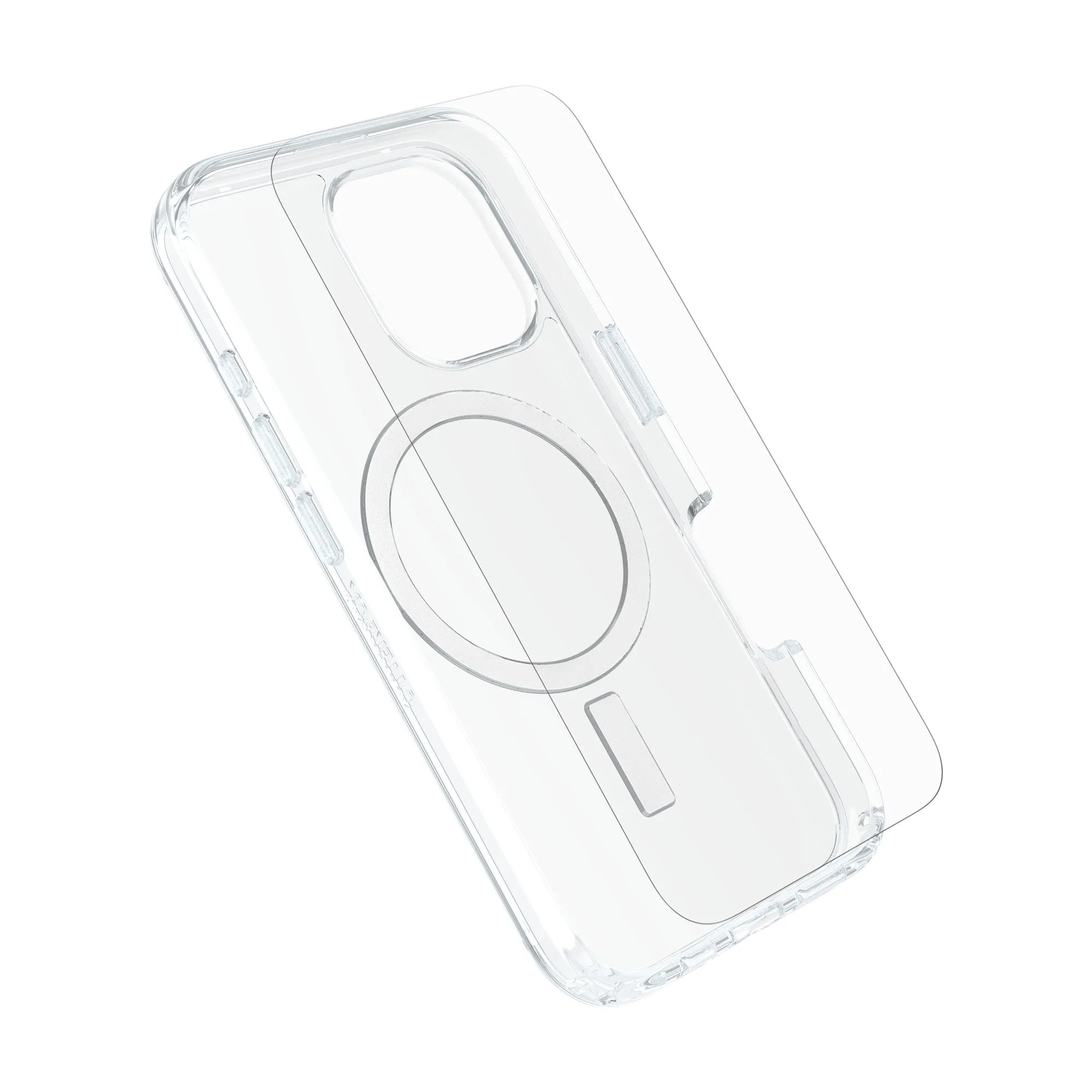OtterBox Symmetry Clear MagSafe Cover   Premium Glass   Fast Charge Wall Charger 30W for iPhone 16