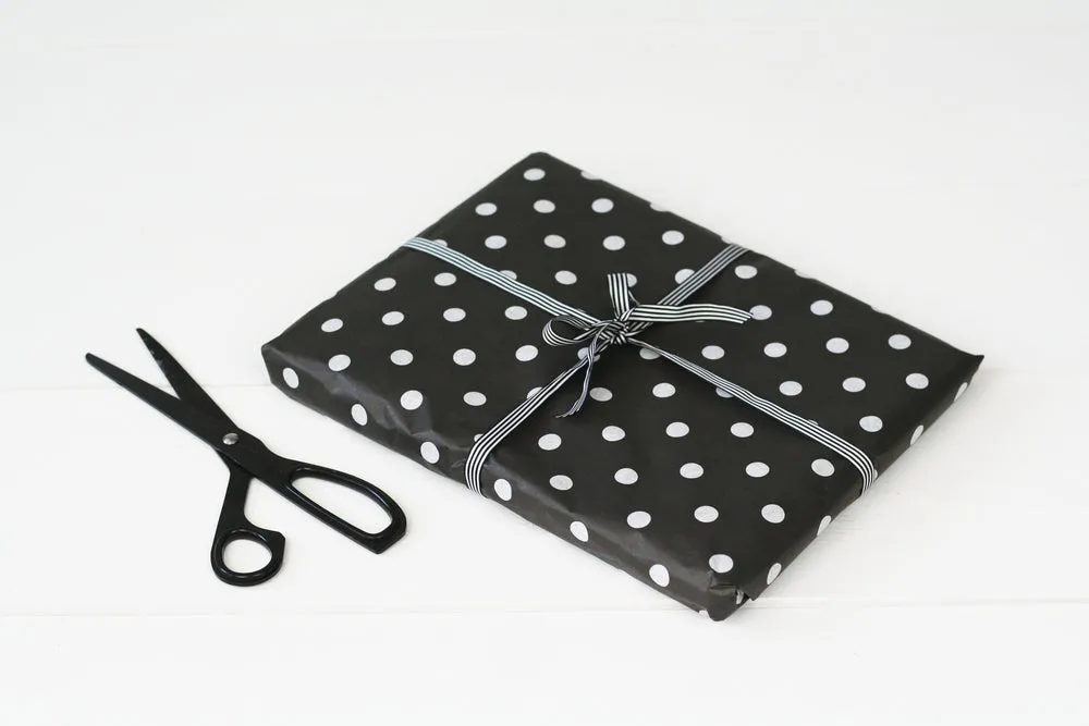 Personalised Christmas Stocking WHITE SPOTS