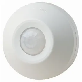PIR Self-Contained Ceiling Mount Occupancy Sensor & Switching Relay, 277V (White)