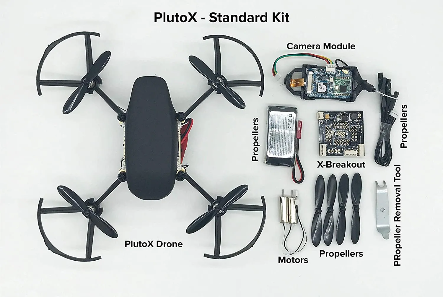 Pluto X - Programmable Crash Resistant Nano Drone with Camera