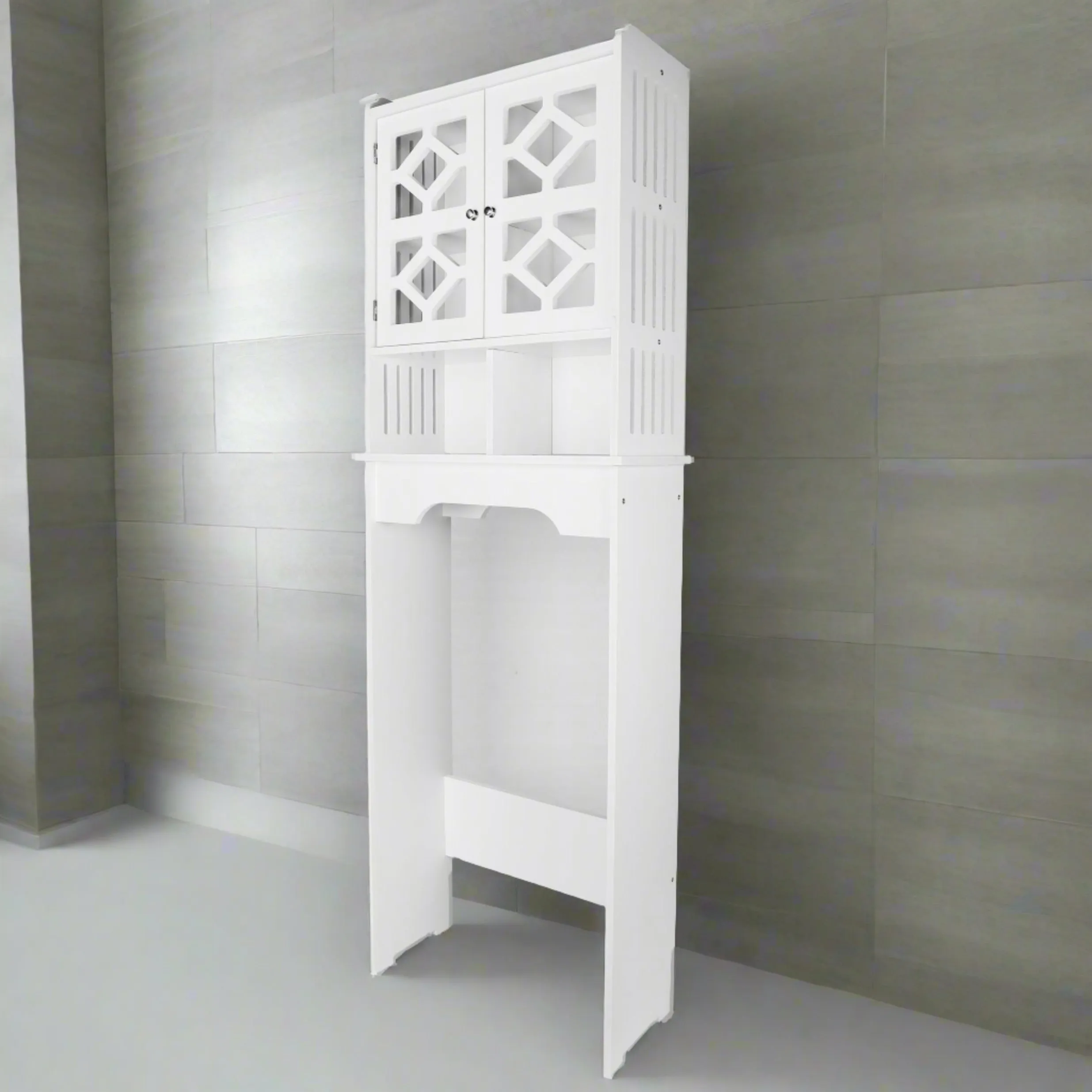 Practical PVC Toilet Storage Shelf And Commode Cabinet By Miza