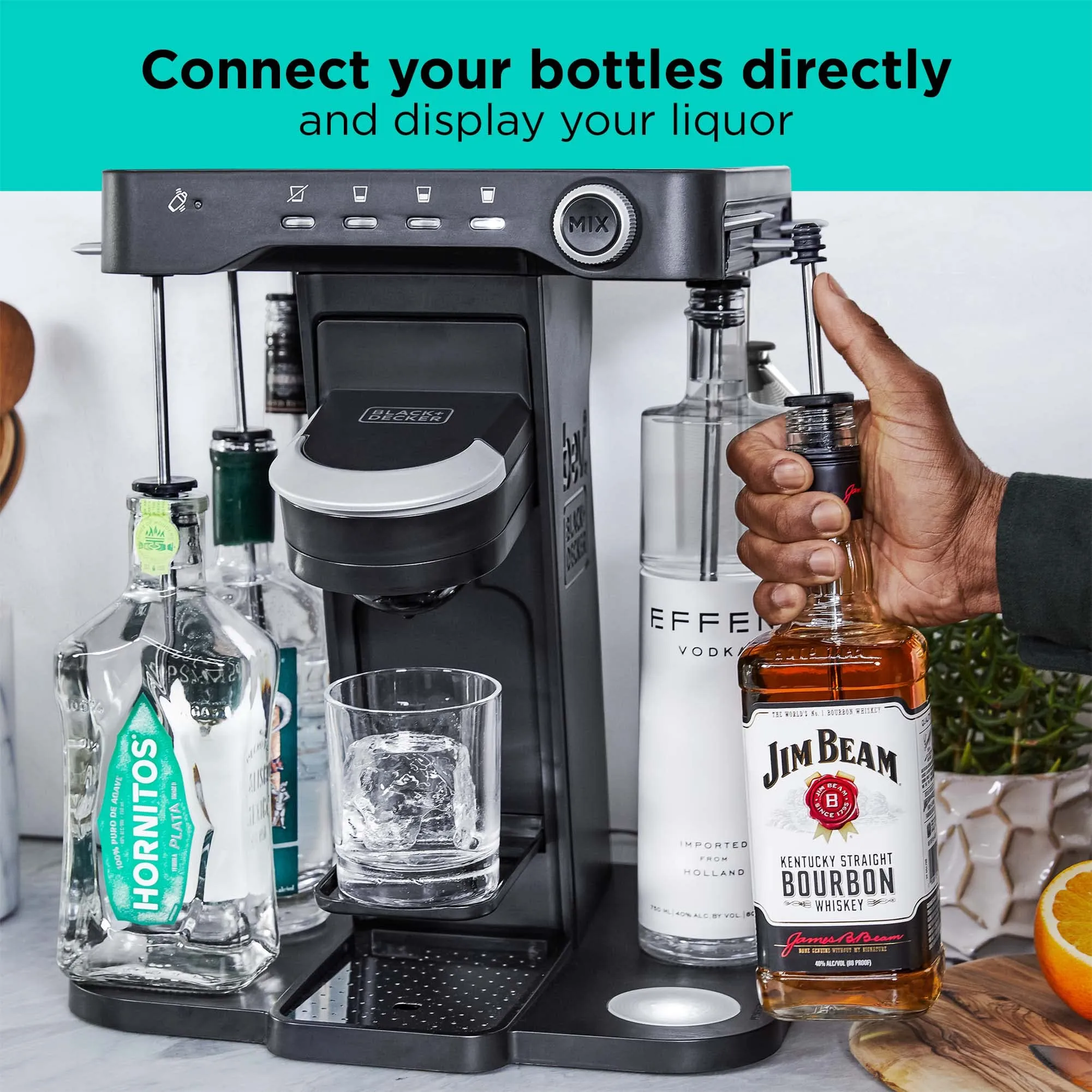 PRODUCTO 239 bev by BLACK DECKER Máquina para hacer cócteles y bebidas para cápsulas bartesianas (BEHB101) Mediana