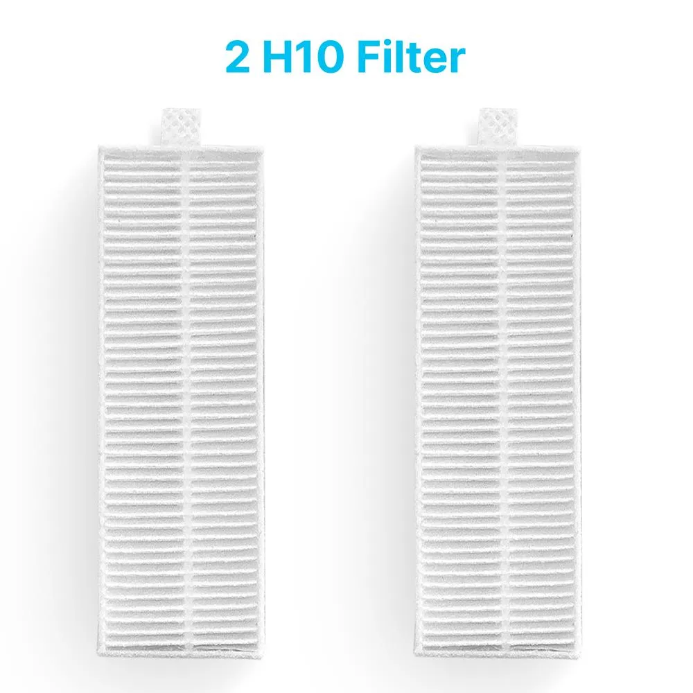 Robot Vacuum Accessory Kit - 2 Replacement Side Brush, Primary Filter & 2 H10 Filters, For Serenelife Robot Vacuum Model: Pucrcx10