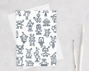 Robots Greeting Card