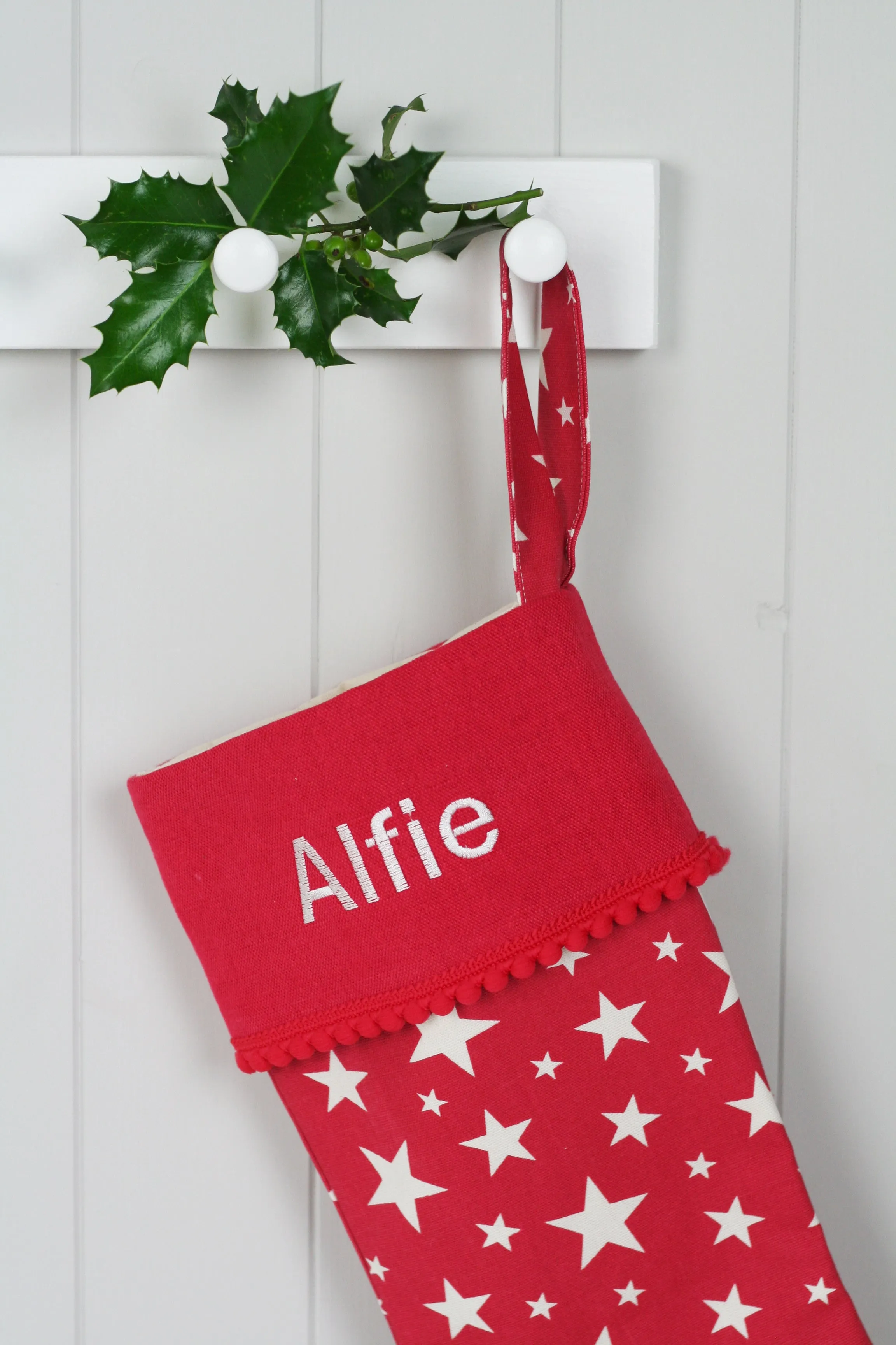 Sample Christmas Santa Stocking - VARIOUS NAMES