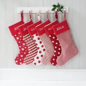 Sample Christmas Santa Stocking - VARIOUS NAMES