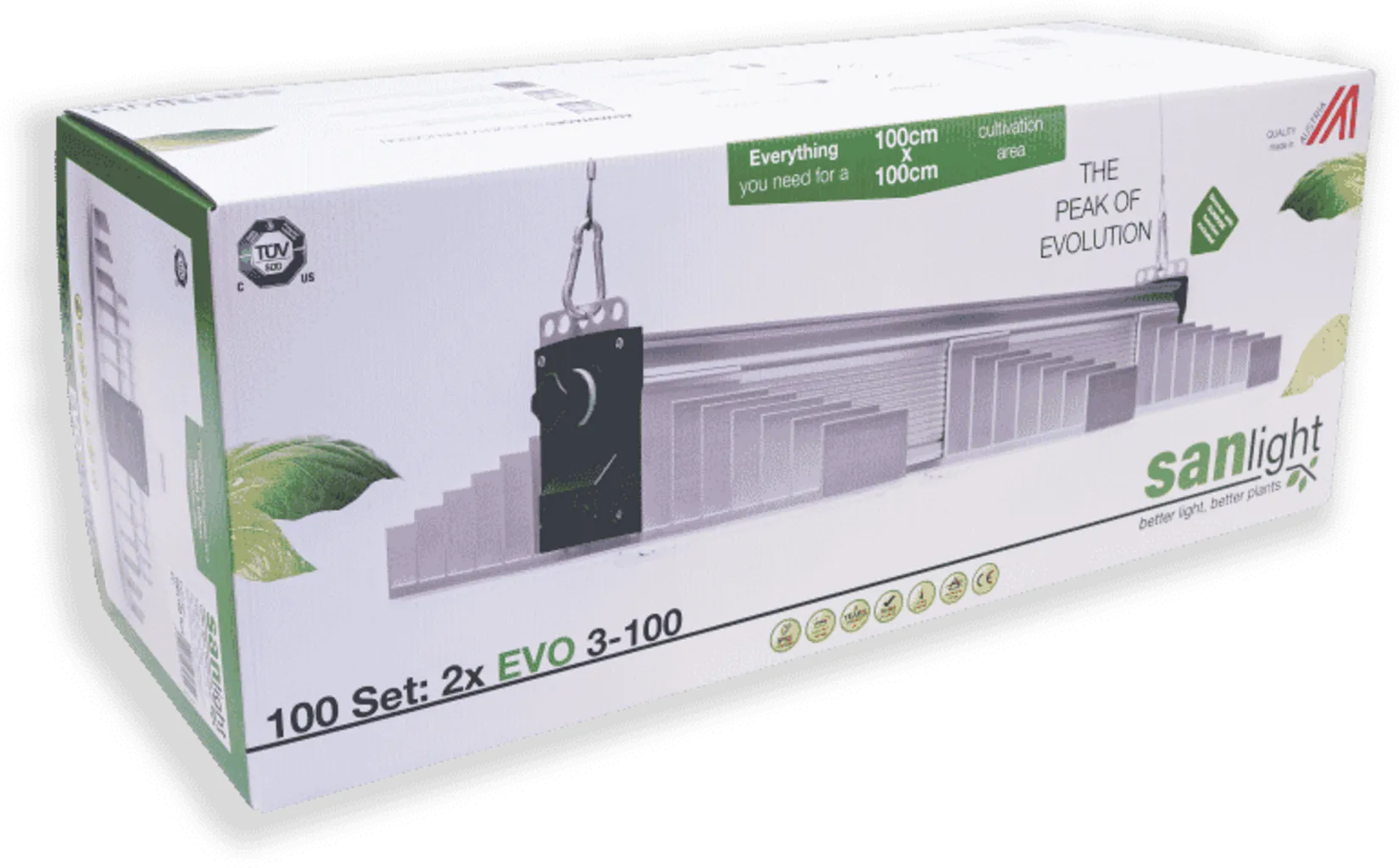 SanLight Evo 380w LED Kit - 100 x 100cm