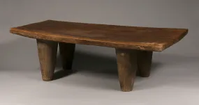 Senufo Carved Wood Table/Stool