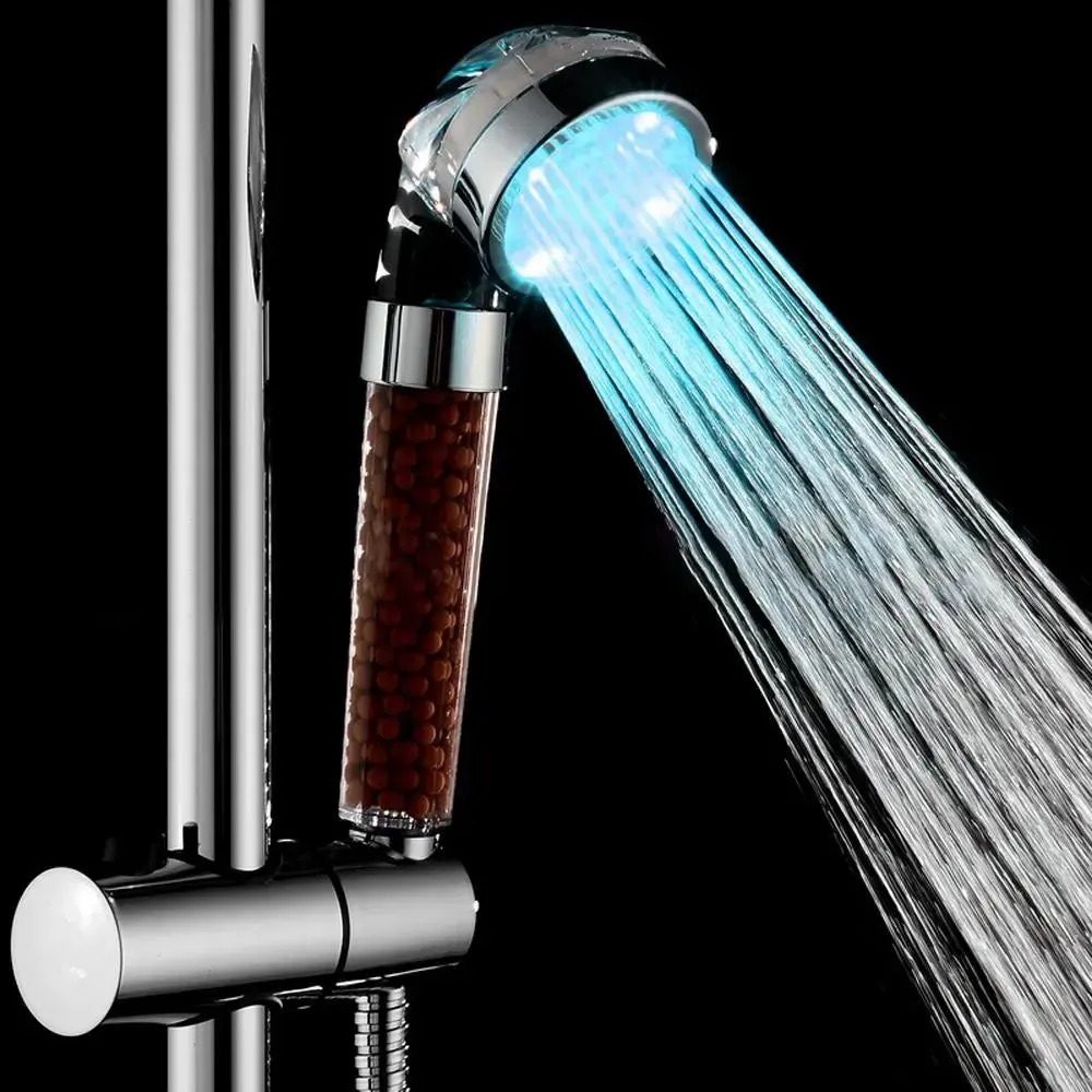 Shower Head with Temperature-controlled Color Changing Lights SP-Color Changing Shower Head
