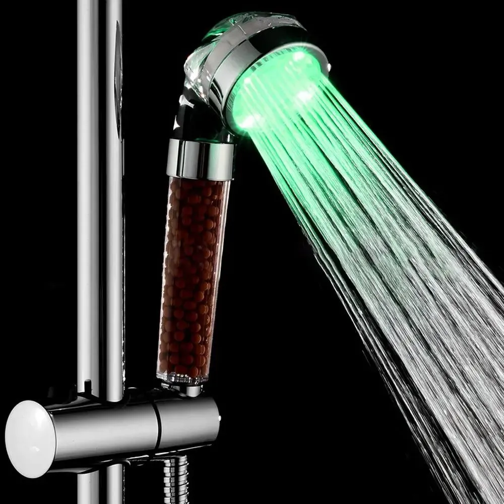 Shower Head with Temperature-controlled Color Changing Lights SP-Color Changing Shower Head