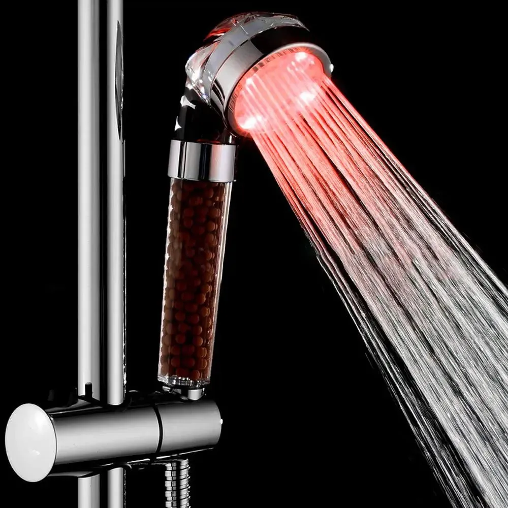 Shower Head with Temperature-controlled Color Changing Lights SP-Color Changing Shower Head