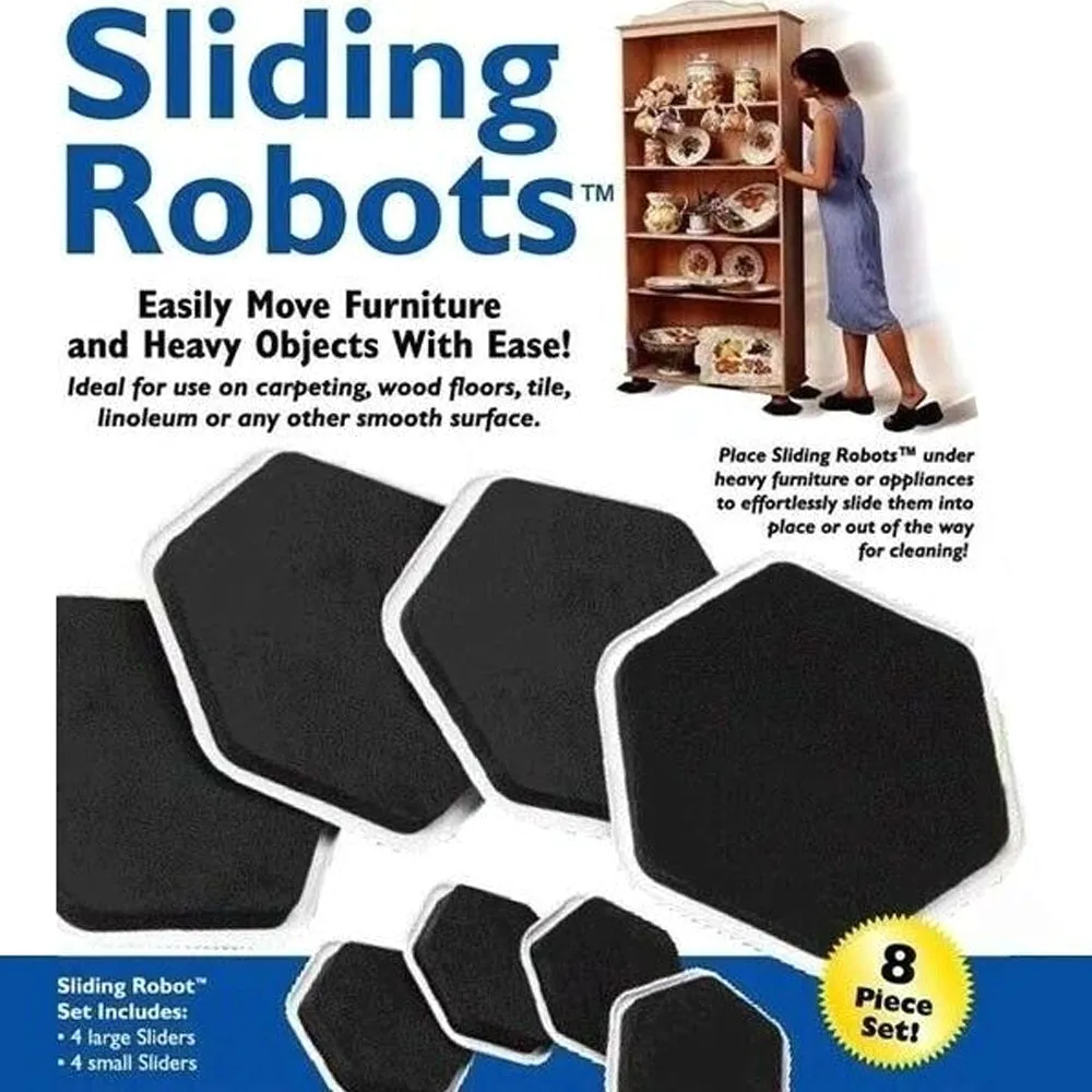 Sliding Robots Furniture Sliders(8 piece value pack)